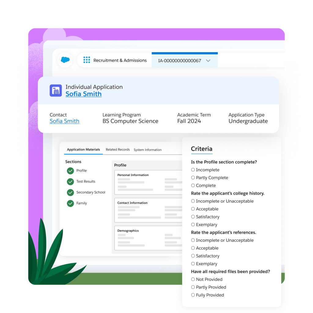 Streamlined Admissions Review