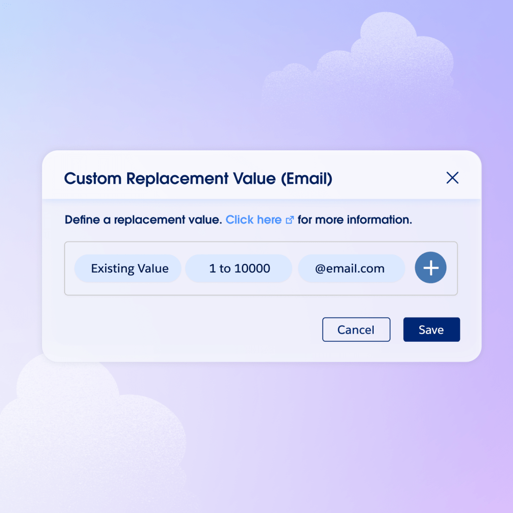 Custom Replacement Value